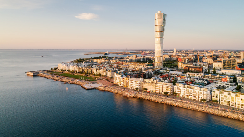 A view of Vastra Hamnen in Malmo, Sweden