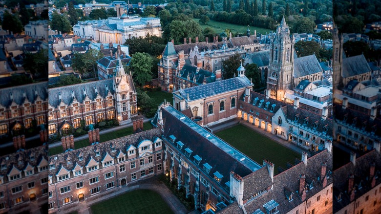 Aerial view of Cambridge