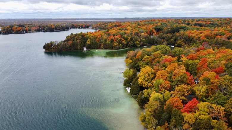 Fall trees around Elkhart Lake