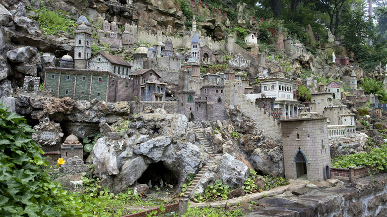 An entire mini city along the walls of Ave Maria Grotto