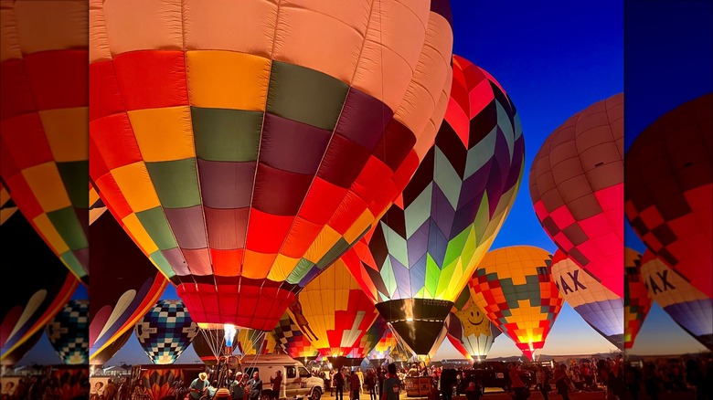 Hot air balloon glow