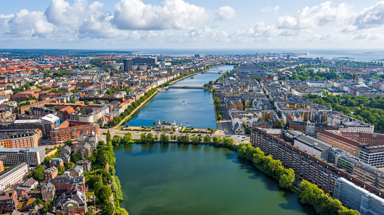 Aerial view of Copenhagen, Denmark