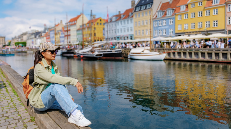 Female traveler in Copenhagen