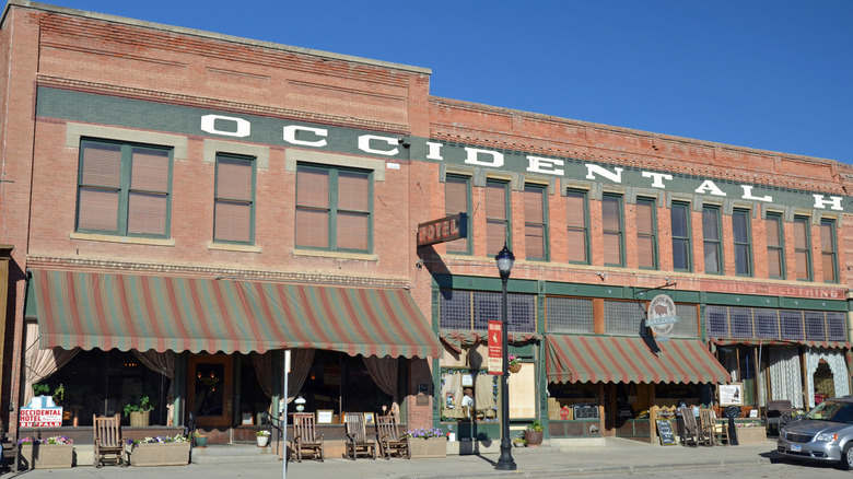 Outside the Occidental Hotel in Buffalo, Wyoming