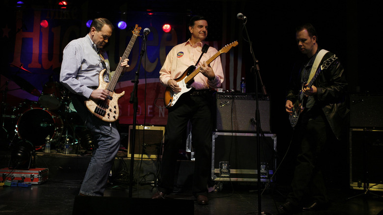 Musicians playing at Surf Ballroom in Iowa