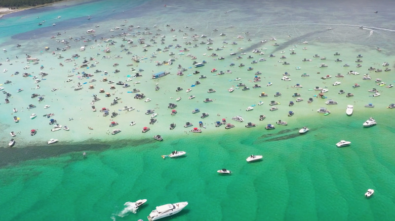 Boats at Crab Island, Florida