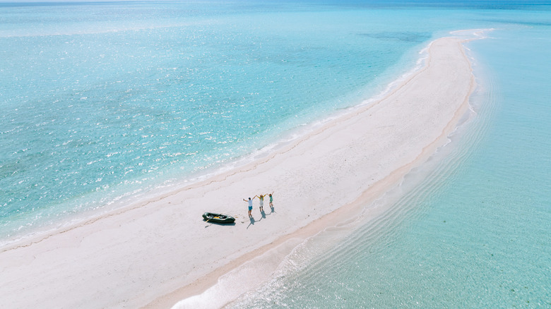 A sandbar in Japan