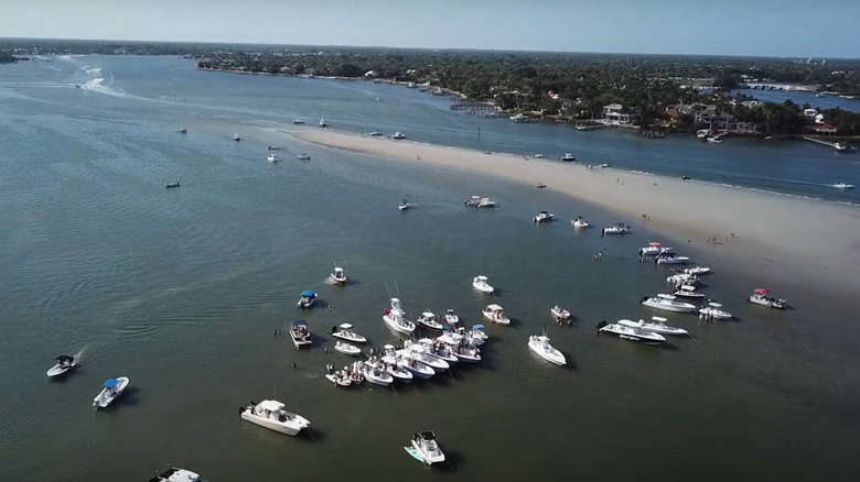 Boats at Jupiter Sandbar, Florida