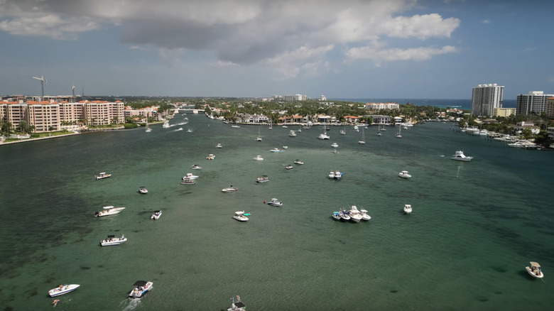 Lake Boca Raton Sandbar boaters