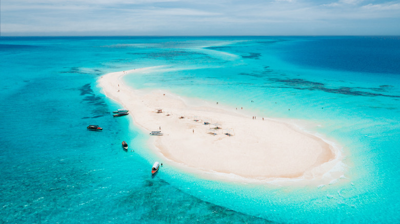 Sandbar in Zanzibar