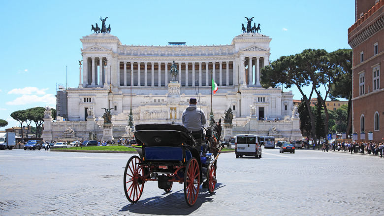 Horsedrawn carriage in Rome