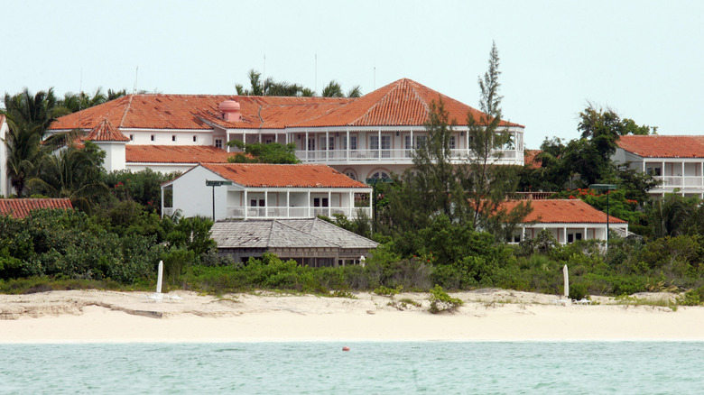 The exterior of the Parrot Cay resort in Turks and Caicos