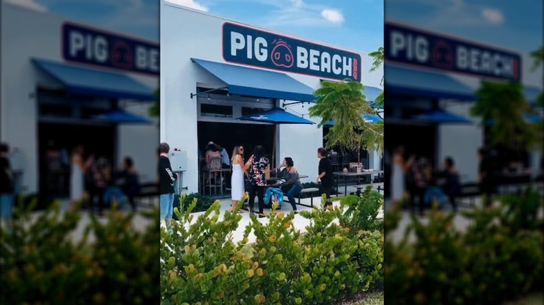 Pig Beach exterior in Palm Beach