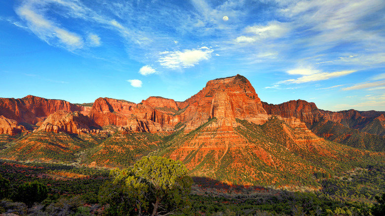 Kolob Canyons from an overlook in the national park