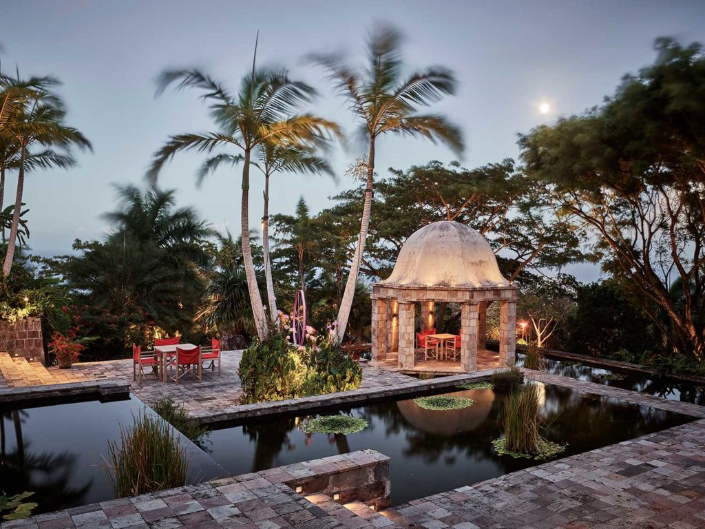 Golden Rock Inn courtyard