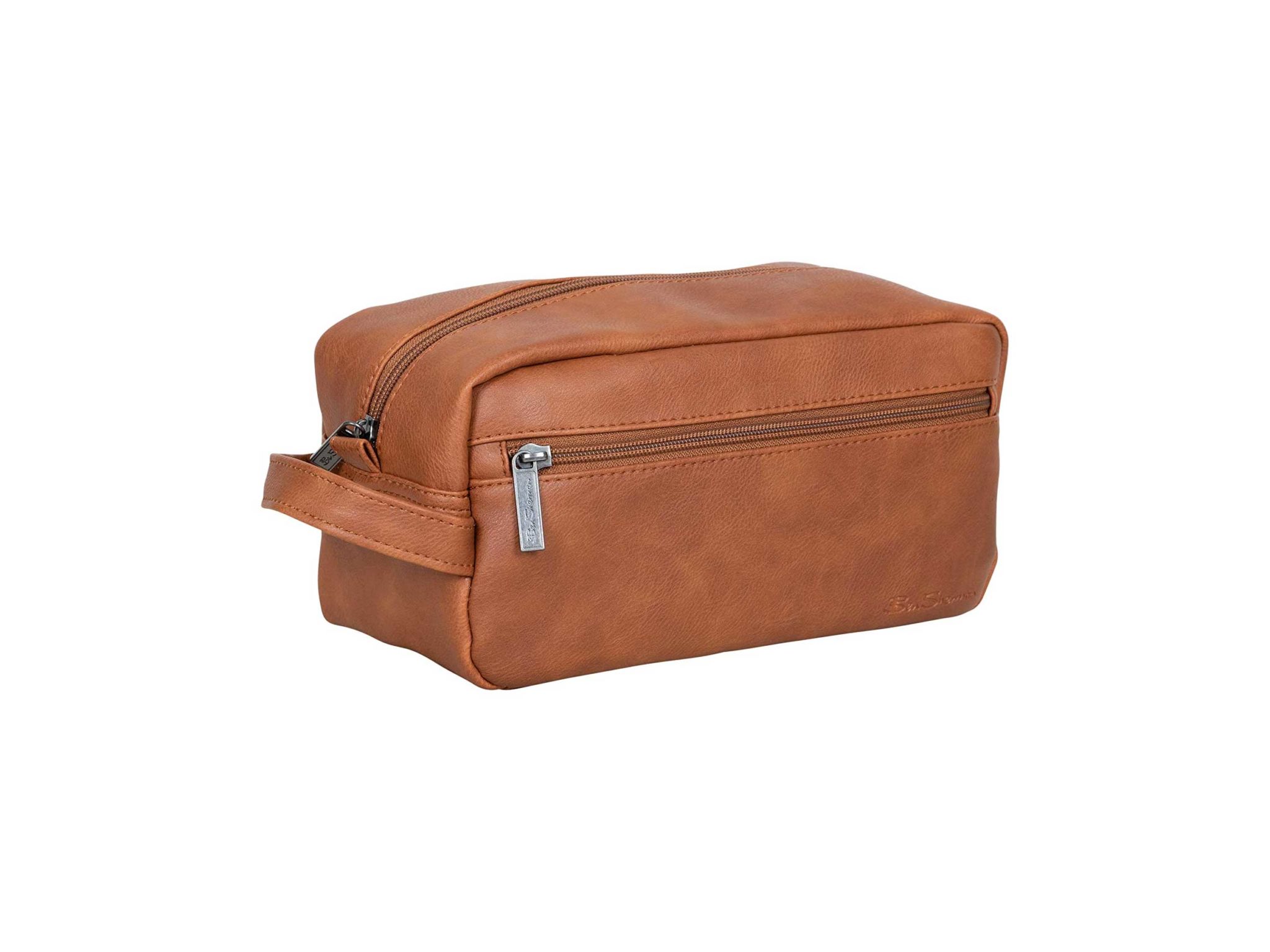 Ben Sherman Noak Hill Collection Vegan Leather Toiletry Travel Kit