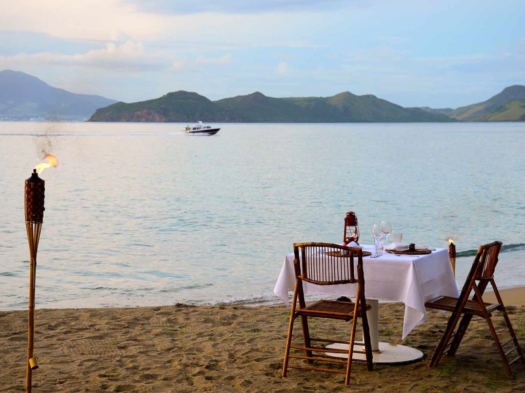 romantic honeymoon dinner