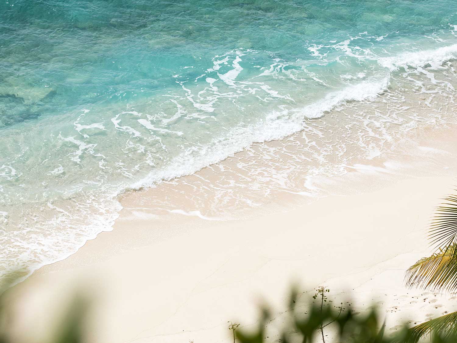 A beach on Necker Island.