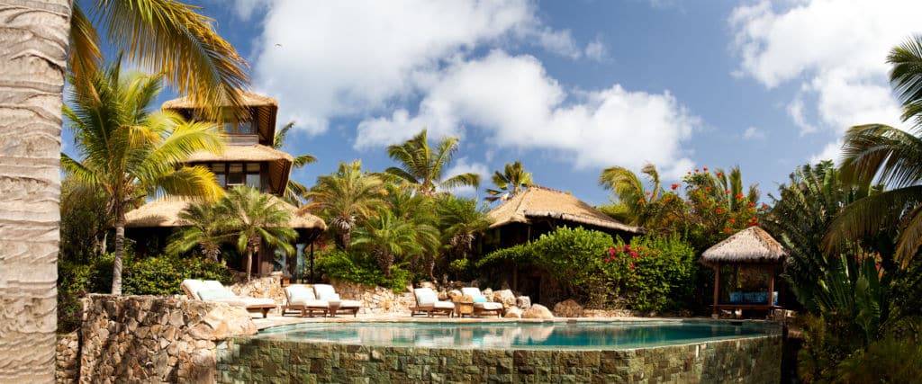 Richard Branson's Private Island: Necker Island View