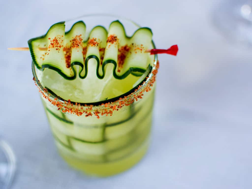 The magnificent cucumber margarita