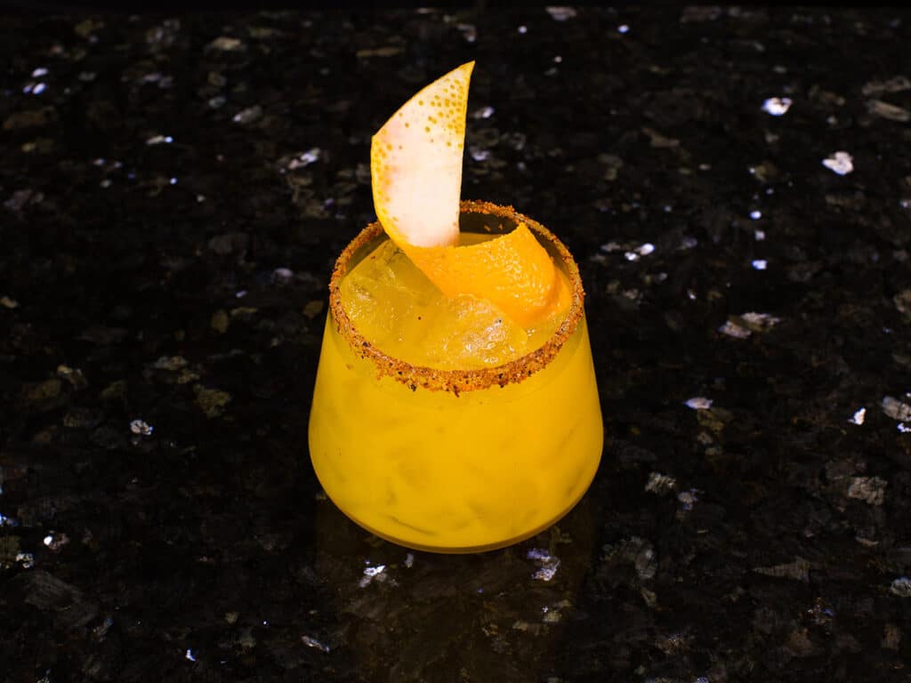 The Mango Manguisimo margarita from the JW Marriott Cancun Resort and Spa’s 150 margarita menu.