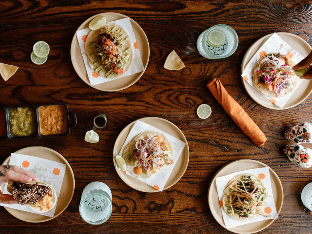 An assortment of tacos from the El Leon restaurant at the King Christian Hotel in the Caribbean island of St. Croix, U.S. Virgin Islands.